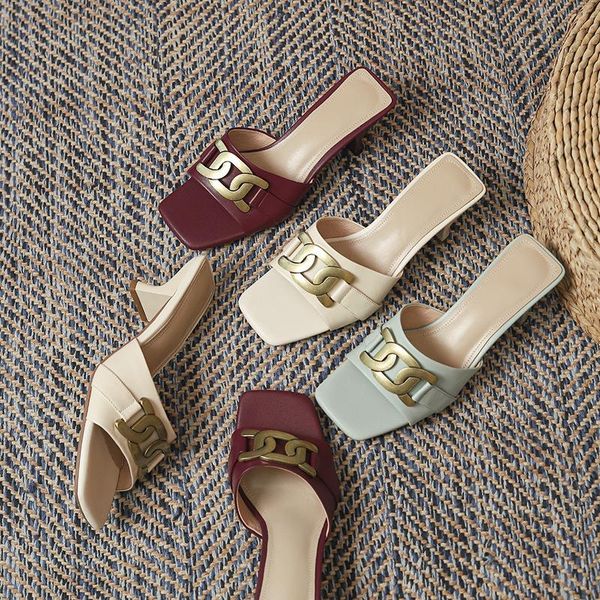 sandals 2021 spring and summer genuine leather mid heel women's one line with square head buckle comfortable thick, Black
sandals 2021 spring and summer genuine leather mid heel women's one line with square head buckle comfortable thick, Black