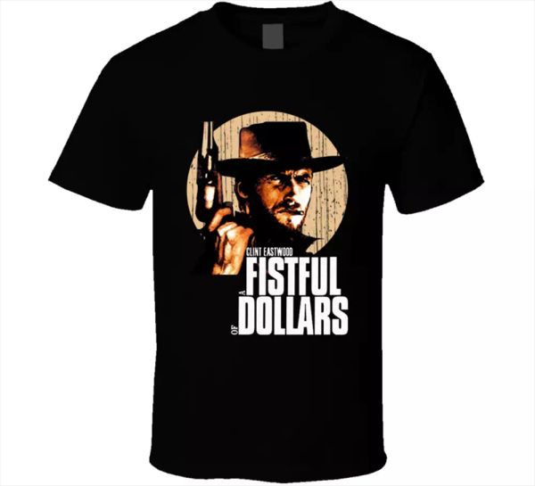 clint eastwood tee movies 80's vintage fistful of dollars mens t shirt new, White;black
clint eastwood tee movies 80's vintage fistful of dollars mens t shirt new, White;black