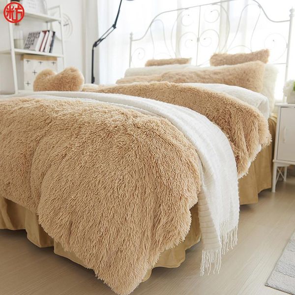 bedding sets winter set long hair cashmere sheet pillowcase&duvet cover camel fleece thinken warm bedcloth ruffles bed linen
bedding sets winter set long hair cashmere sheet pillowcase&duvet cover camel fleece thinken warm bedcloth ruffles bed linen