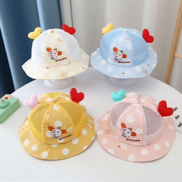 children's summer baby hat cute super love fisherman's hat baby cartoon sunscreen breathable net, Yellow
children's summer baby hat cute super love fisherman's hat baby cartoon sunscreen breathable net, Yellow