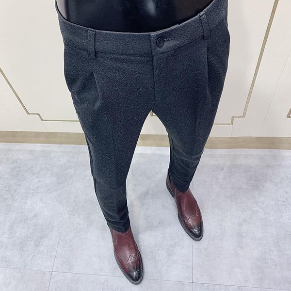 autumn and winter men's trousers business wedding party slim-fit fashion casual pants black gray size 28-36 suits & blazers, White;black
autumn and winter men's trousers business wedding party slim-fit fashion casual pants black gray size 28-36 suits & blazers, White;black