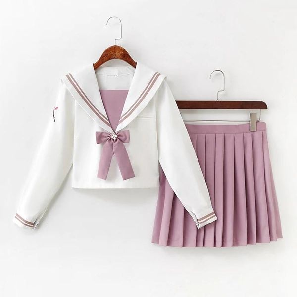clothing sets japanese pink jk uniforms college middle school students sailor anime cospaly, White
clothing sets japanese pink jk uniforms college middle school students sailor anime cospaly, White