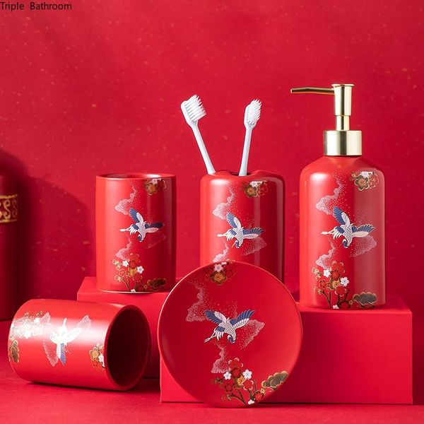 bath accessory set ceramics five piece chinese style wedding gift toothbrush holder lotion bottle gargle cup soap dish bathroom accessories
bath accessory set ceramics five piece chinese style wedding gift toothbrush holder lotion bottle gargle cup soap dish bathroom accessories