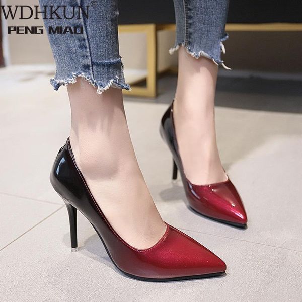 dress shoes plus size 34-43 women pointed toe pumps patent leather high heels boat wedding zapatos mujer blue wine red, Black
dress shoes plus size 34-43 women pointed toe pumps patent leather high heels boat wedding zapatos mujer blue wine red, Black