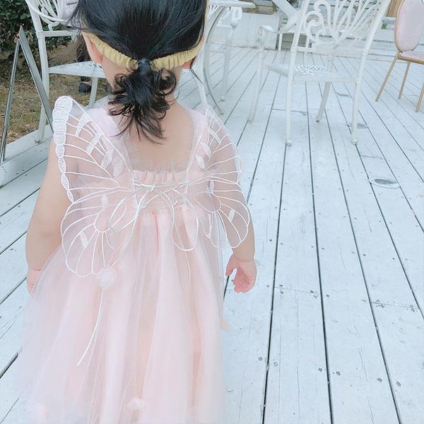 girl's dresses girls summer children wear clothes ball gown mesh sleeveless kids dress with wings, Red;yellow
girl's dresses girls summer children wear clothes ball gown mesh sleeveless kids dress with wings, Red;yellow