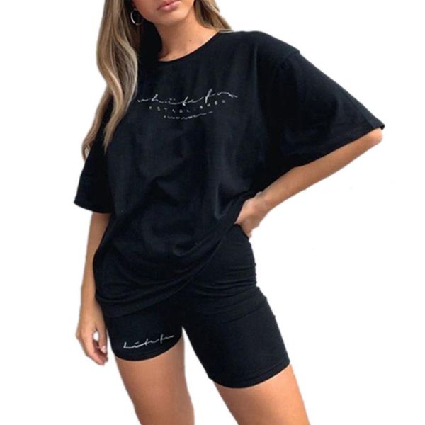 women's tracksuits women casual sport 2 piece outfit, loose short sleeve letter print t-shirts + bodycon shorts sets 2021 arrival, Gray
women's tracksuits women casual sport 2 piece outfit, loose short sleeve letter print t-shirts + bodycon shorts sets 2021 arrival, Gray