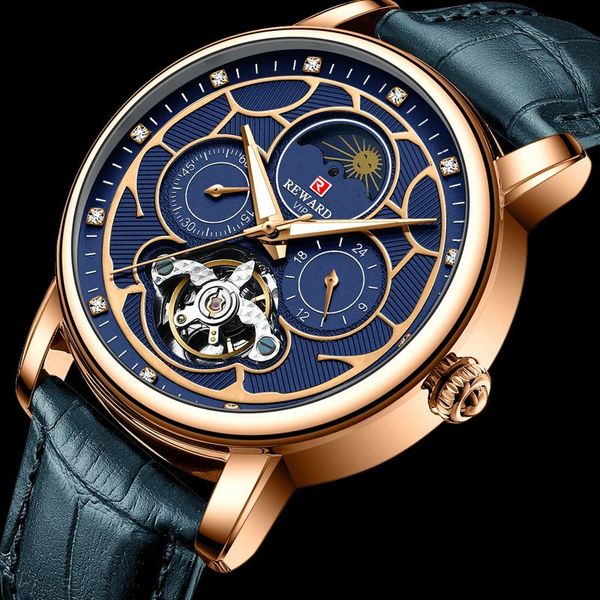 wristwatches reward mens watches fashion moon phase luxury business automatic mechanical watch men casual waterproof relogio masculino, Slivery;brown
wristwatches reward mens watches fashion moon phase luxury business automatic mechanical watch men casual waterproof relogio masculino, Slivery;brown