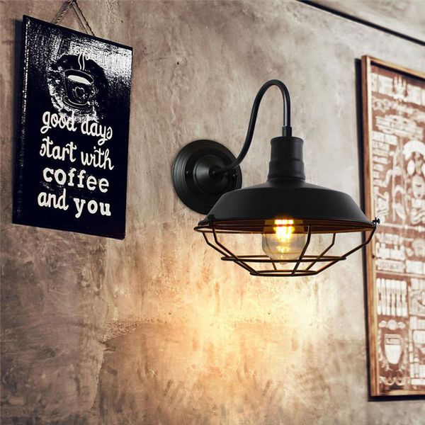 american loft sconce gooseneck wall lights led e27 vintage industrial iron cage farmhouse lamp home bar decor lighting
american loft sconce gooseneck wall lights led e27 vintage industrial iron cage farmhouse lamp home bar decor lighting