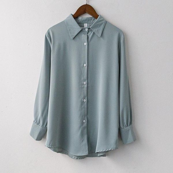 women's t-shirt 2021 early spring lapel solid color long sleeve chiffon shirt temperament foreign style, White
women's t-shirt 2021 early spring lapel solid color long sleeve chiffon shirt temperament foreign style, White