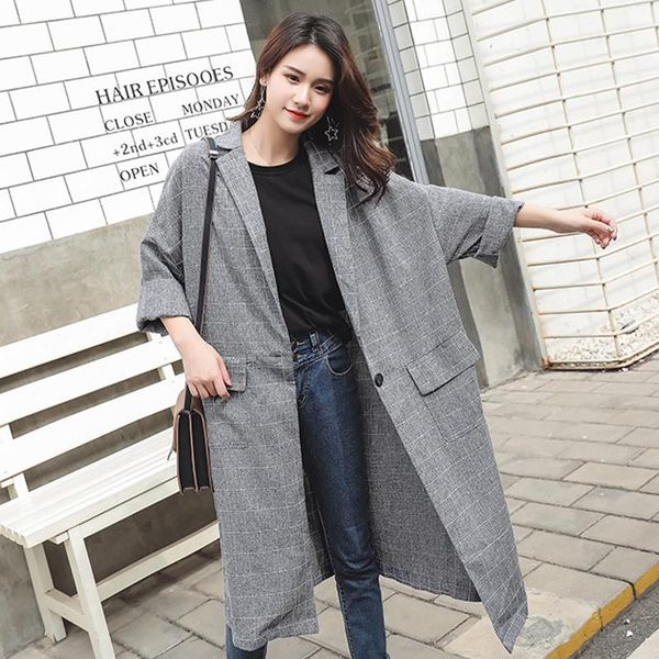 women's trench coats 2021 autumn large size korean loose fashion casual patchwork lattice long coat comfortable windbreaker jaet483, Tan;black
women's trench coats 2021 autumn large size korean loose fashion casual patchwork lattice long coat comfortable windbreaker jaet483, Tan;black