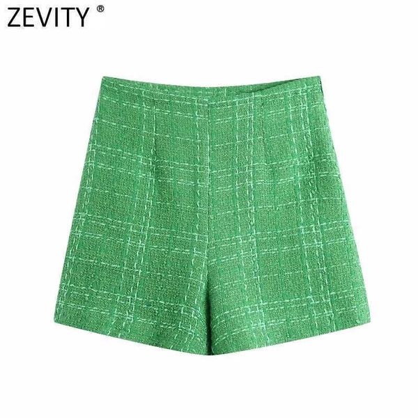 zevity women fashion green color tweed woolen bermuda shorts skirts lady side zipper chic casual slim pantalone cortos p1024 210625, White;black
zevity women fashion green color tweed woolen bermuda shorts skirts lady side zipper chic casual slim pantalone cortos p1024 210625, White;black