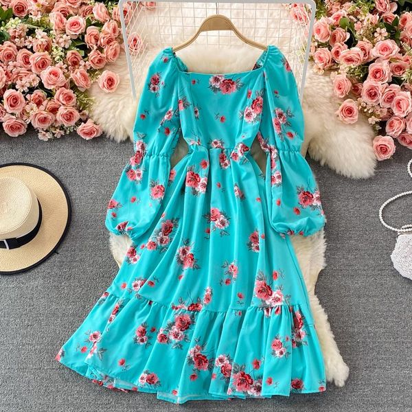 casual dresses french floral dress women elegant square collar puff sleeve a-line autumn bohemian vacation, Black;gray
casual dresses french floral dress women elegant square collar puff sleeve a-line autumn bohemian vacation, Black;gray