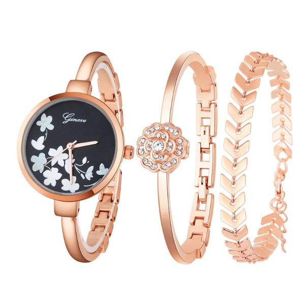 wristwatches cdybox women's watch elegant crystal cuff bangle bracelet sets analog quartz wrist watches three-piece set, Slivery;brown
wristwatches cdybox women's watch elegant crystal cuff bangle bracelet sets analog quartz wrist watches three-piece set, Slivery;brown