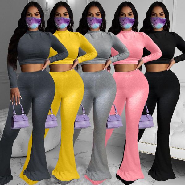 women 2 two piece set long sleeve shirt crop + flare pants casual stacked joggers bell bottom pant matching streetwear suits outfits, White
women 2 two piece set long sleeve shirt crop + flare pants casual stacked joggers bell bottom pant matching streetwear suits outfits, White