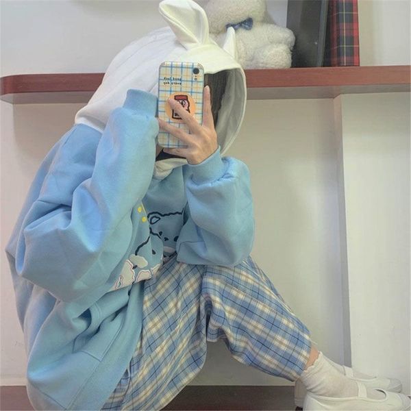 women's hoodies & sweatshirts autumn kawaii bear girl hoodie sweatshirt harajuku loose loog sleeve women hooded collar student casual p, Black
women's hoodies & sweatshirts autumn kawaii bear girl hoodie sweatshirt harajuku loose loog sleeve women hooded collar student casual p, Black