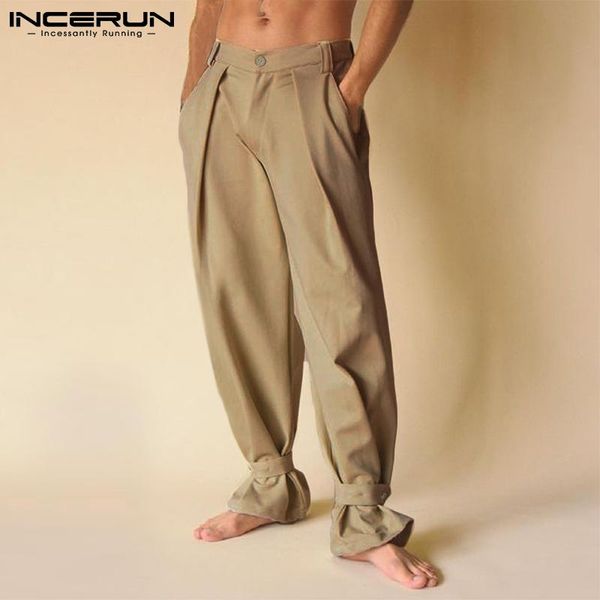 men's pants incerun men solid color comeforable pantalons pleated lacing loose feet wide-leg casual streetwear trousers s-5xl 2021, Black
men's pants incerun men solid color comeforable pantalons pleated lacing loose feet wide-leg casual streetwear trousers s-5xl 2021, Black