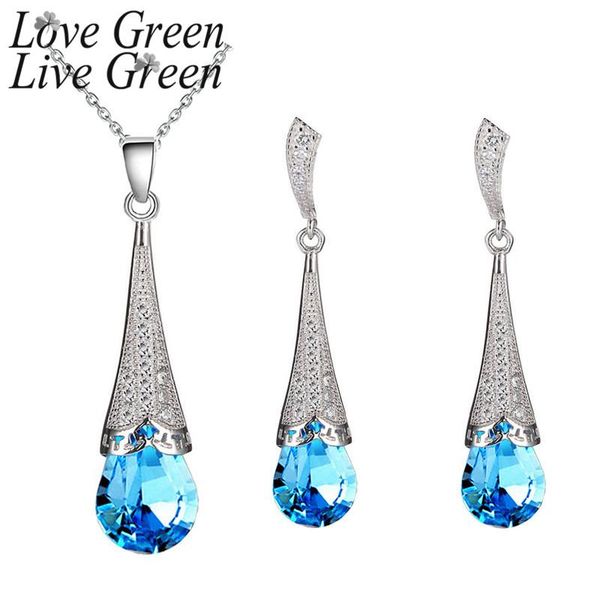 earrings & necklace sky blue jewelry sets and crystal choker set designer luxury necklaces wed jewelri for woman, Silver
earrings & necklace sky blue jewelry sets and crystal choker set designer luxury necklaces wed jewelri for woman, Silver