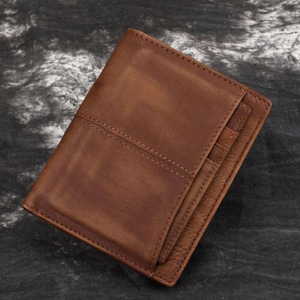 wallets men oil wax cowhide bifold wallet small clutch money bag coin pocket card holder male short purse, Red;black
wallets men oil wax cowhide bifold wallet small clutch money bag coin pocket card holder male short purse, Red;black