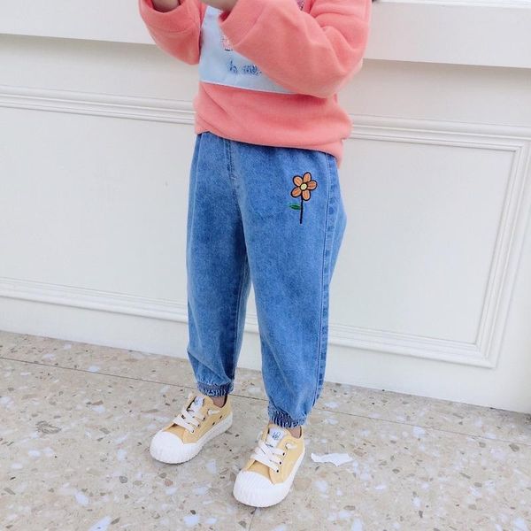 spring and autumn children's jeans fashion girls casual small flower pants all-match trousers 2 4 6 8 9 ages, Blue
spring and autumn children's jeans fashion girls casual small flower pants all-match trousers 2 4 6 8 9 ages, Blue