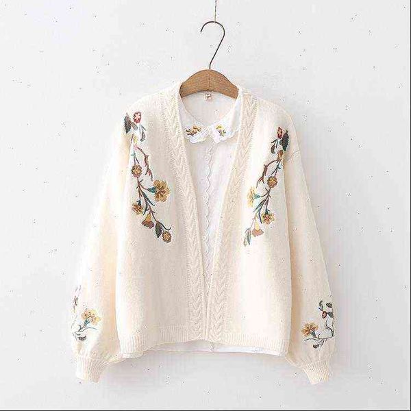 womens sweaters fashion women sweater chic flowers embroidery lantern sleeve cardigan female drop high quality, White;black
womens sweaters fashion women sweater chic flowers embroidery lantern sleeve cardigan female drop high quality, White;black