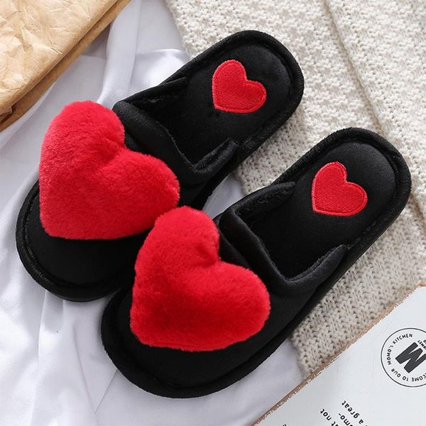 slippers women love heart cotton winter fur slides ladies home furry warm indoor shoes claquette fourrure, Black
slippers women love heart cotton winter fur slides ladies home furry warm indoor shoes claquette fourrure, Black