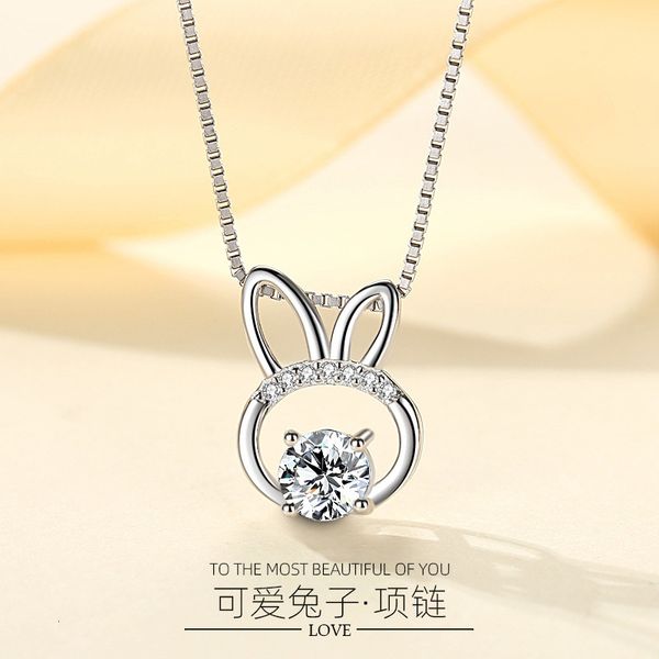 jewelry highly quality women party wedding lovers gifts925 pure silver sweet lovely rabbit necklace korean women's pendant simple girl&
jewelry highly quality women party wedding lovers gifts925 pure silver sweet lovely rabbit necklace korean women's pendant simple girl&