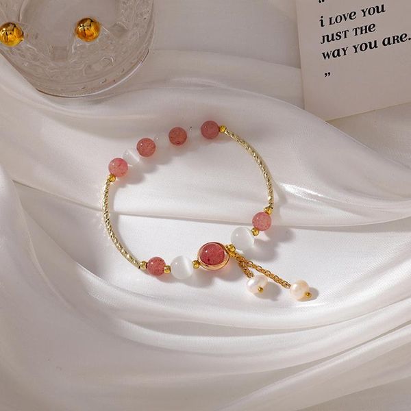 bangle design natural freshwater pearls strawberry crystal series bracelets for women simple fasion charm bracelet jewelry, Black
bangle design natural freshwater pearls strawberry crystal series bracelets for women simple fasion charm bracelet jewelry, Black