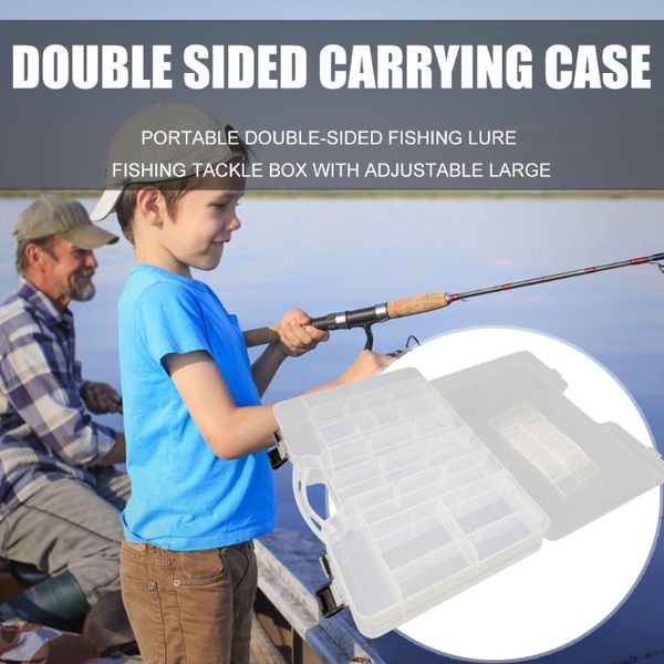 portable fishing tackle box with removable dividers double sided plastic lure bait hook storage carrying accessories
portable fishing tackle box with removable dividers double sided plastic lure bait hook storage carrying accessories