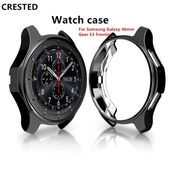 watch bands gear s3 frontier for case samsung galaxy 46mm 42mm cover electroplated classic sport protective, Black;brown
watch bands gear s3 frontier for case samsung galaxy 46mm 42mm cover electroplated classic sport protective, Black;brown