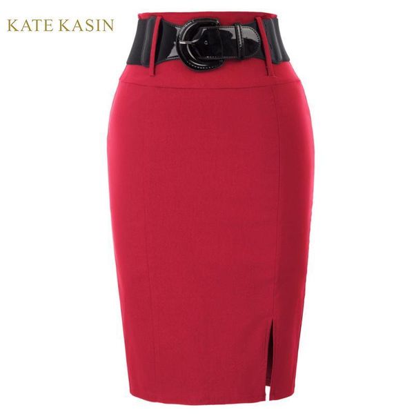kate kasin women stretchy pencil skirt solid color high waist formal party work skirts with belt hips-wrapped midi jupe femme, Black
kate kasin women stretchy pencil skirt solid color high waist formal party work skirts with belt hips-wrapped midi jupe femme, Black