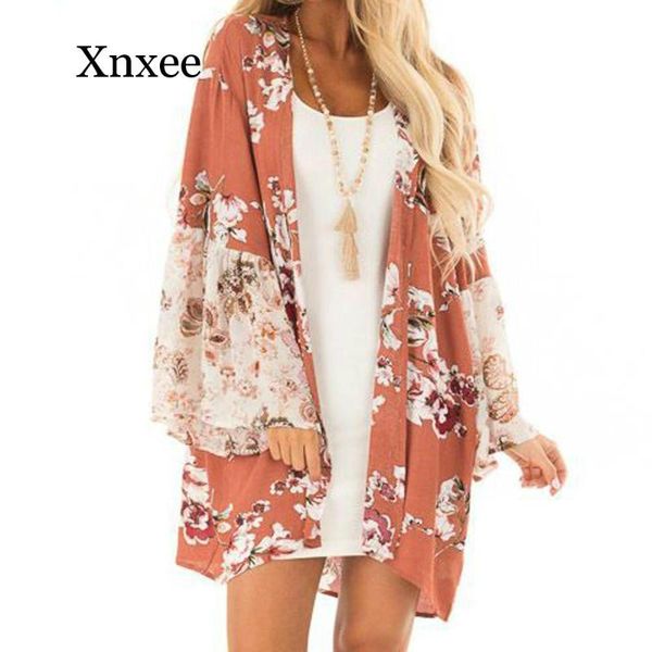 women's swimwear blouse woman fashion 2021 women casual floral print kimono cardigan long shirt for autumn sleeve, White;black
women's swimwear blouse woman fashion 2021 women casual floral print kimono cardigan long shirt for autumn sleeve, White;black