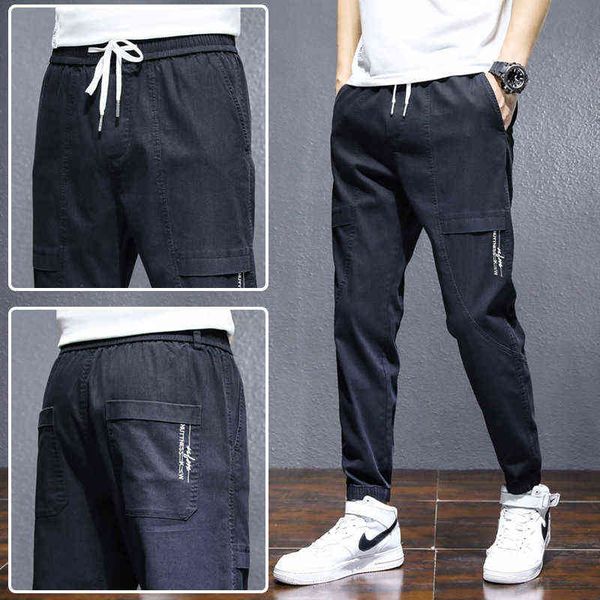 men's jeans autumn jeans loose large casual black harem pants trend small feet elastic waist young men's pants, Blue
men's jeans autumn jeans loose large casual black harem pants trend small feet elastic waist young men's pants, Blue