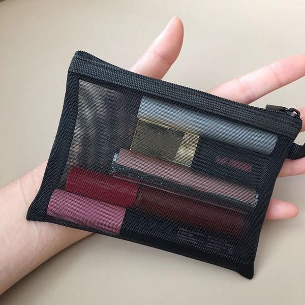 storage bags black mesh makeup bag girl womenwomen's cosmetic organizer portable wash lipstick toiletry sanitary napkin
storage bags black mesh makeup bag girl womenwomen's cosmetic organizer portable wash lipstick toiletry sanitary napkin