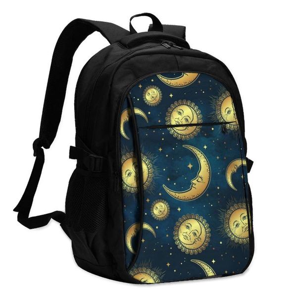 backpack usb charge gold celestial bodies moon sun and stars over blue night sky student letters print school
backpack usb charge gold celestial bodies moon sun and stars over blue night sky student letters print school