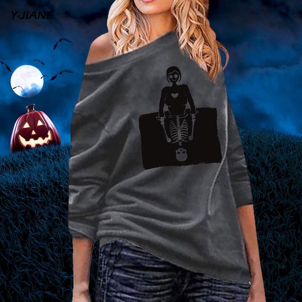 halloween woman print skull off shoulder hoodies casual loose slim long sleeve autumn winter design female sweathirt #g3 women's & swea, Black
halloween woman print skull off shoulder hoodies casual loose slim long sleeve autumn winter design female sweathirt #g3 women's & swea, Black