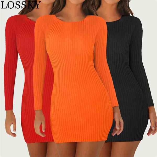 ribbed knitted bodycon mini dress for women casual o neck long sleeve autumn winter slim black red party vestidos 210507, Black;gray
ribbed knitted bodycon mini dress for women casual o neck long sleeve autumn winter slim black red party vestidos 210507, Black;gray