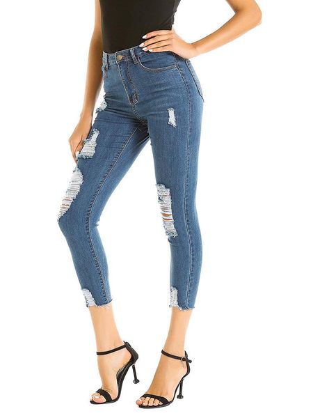 women's jeans kalenmos est pencil pants women high waist slim retro hole ripped skinny denim casual stretch trousers, Blue
women's jeans kalenmos est pencil pants women high waist slim retro hole ripped skinny denim casual stretch trousers, Blue