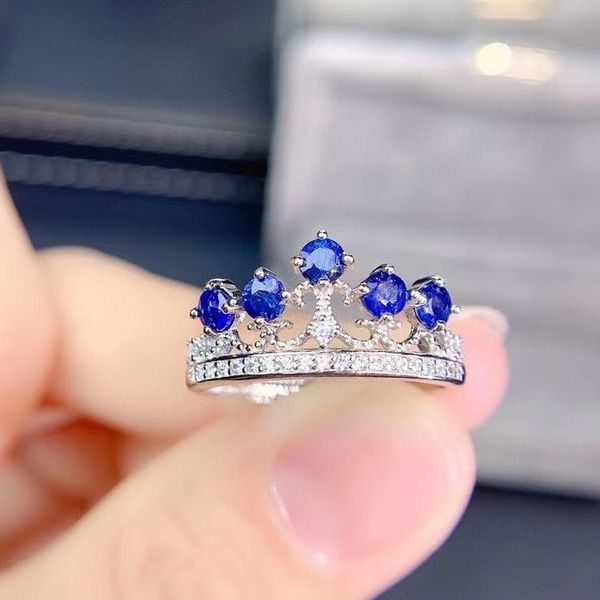 cluster rings luxurious wealth row crown natural gem stone ring blue sapphire s925 silver women's girl party gift jewelry, Golden;silver
cluster rings luxurious wealth row crown natural gem stone ring blue sapphire s925 silver women's girl party gift jewelry, Golden;silver