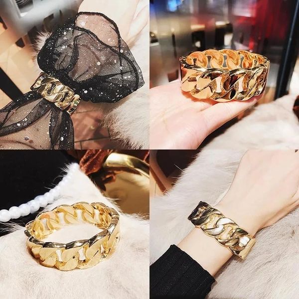 bangle cold wind punk personality chain bracelet female net red exaggerated korean version tide hand ring ornament, Black
bangle cold wind punk personality chain bracelet female net red exaggerated korean version tide hand ring ornament, Black