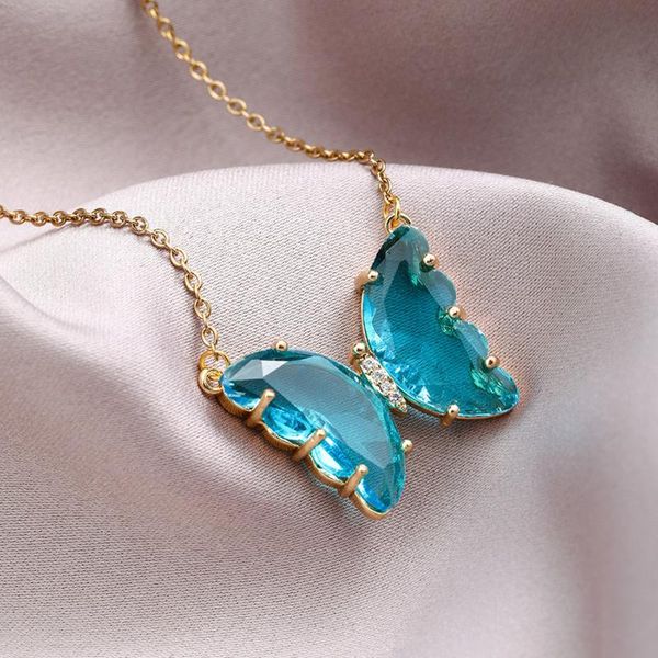 pendant necklaces summer women suitable size vintage insect crystal blue colors moissanite butterfly lover kawaii dainty luxury neck chains, Silver
pendant necklaces summer women suitable size vintage insect crystal blue colors moissanite butterfly lover kawaii dainty luxury neck chains, Silver