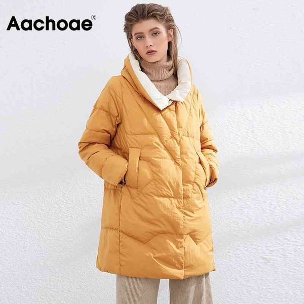 aachoae casual down jacket women stand collar warm lady overcoat long sleeve pure ultra light duck down coat female abrigo mujer 210413, Black
aachoae casual down jacket women stand collar warm lady overcoat long sleeve pure ultra light duck down coat female abrigo mujer 210413, Black