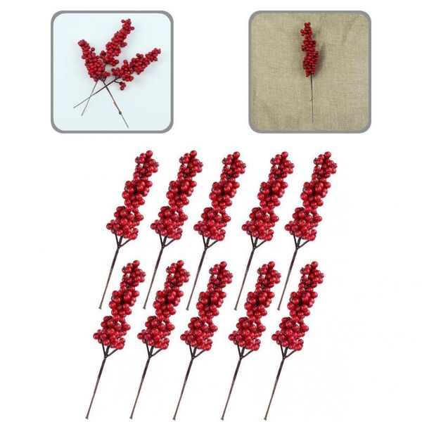 decorative flowers & wreaths 10pcs berry branches beautiful xmas tree simulated stems artificial diy christmas berries
decorative flowers & wreaths 10pcs berry branches beautiful xmas tree simulated stems artificial diy christmas berries