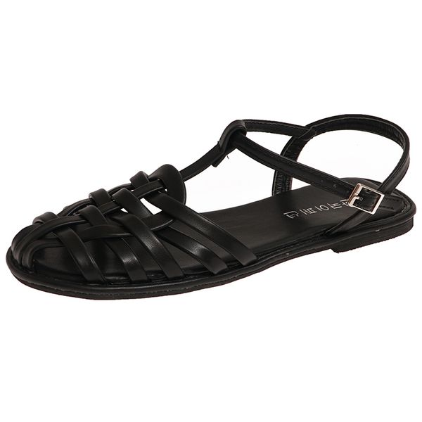 women flats sandals 2021 summer casual cross weaving closed round toe leather shoes vintage fashion brown female casual shoes fyr455h, Black
women flats sandals 2021 summer casual cross weaving closed round toe leather shoes vintage fashion brown female casual shoes fyr455h, Black