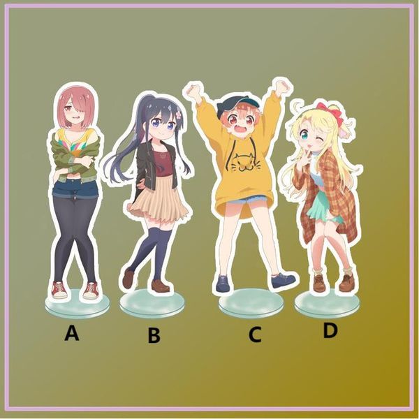 keychains anime stand wataten an angel flew down to me hoshino miyako hinata shirosaki himesaka acrylic figure display, Silver 
keychains anime stand wataten an angel flew down to me hoshino miyako hinata shirosaki himesaka acrylic figure display, Silver