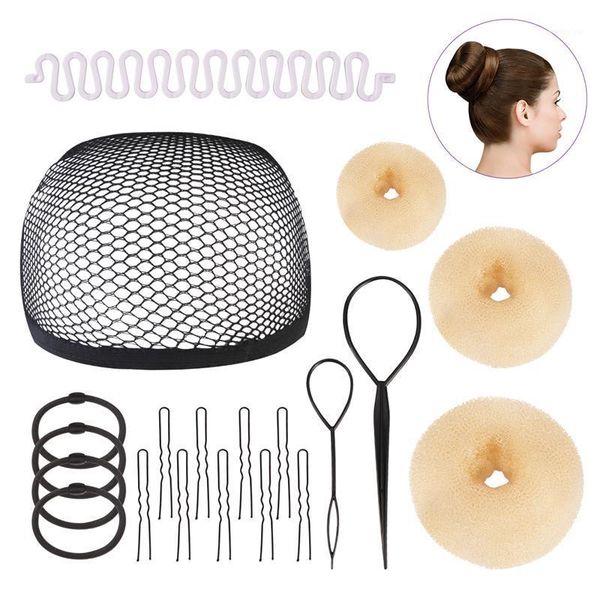 hair bun maker kit wig net cap braider styling coiling tool donut accessory set us local 1, Brown
hair bun maker kit wig net cap braider styling coiling tool donut accessory set us local 1, Brown
