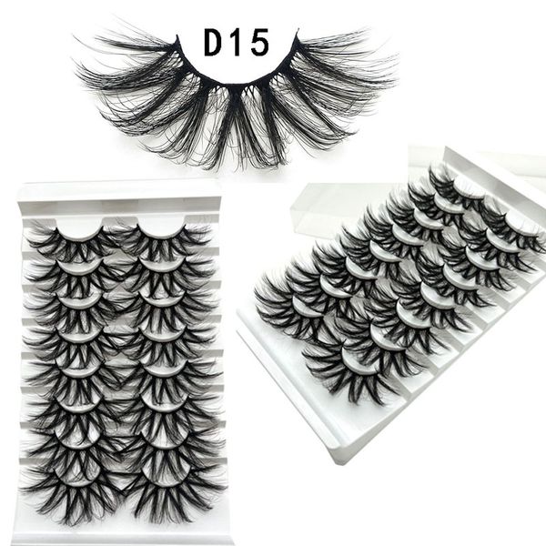 8 pairs/set 25mm 5d faux mink eyelash eye makeup false lashes soft natural thick fake eyelashes extension 5 sets
8 pairs/set 25mm 5d faux mink eyelash eye makeup false lashes soft natural thick fake eyelashes extension 5 sets