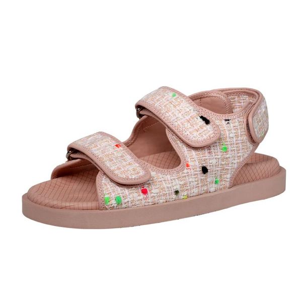 summer sweet girl's pink woolen sandals hook & loop comfort flat beach shoes women, Black
summer sweet girl's pink woolen sandals hook & loop comfort flat beach shoes women, Black