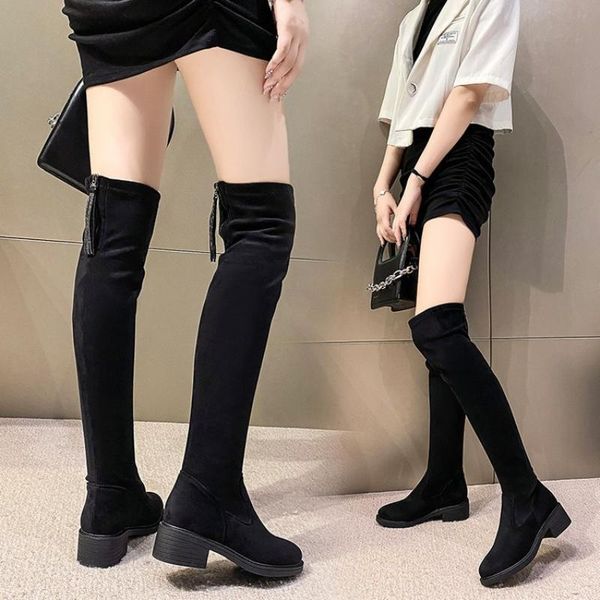 boots over-the-knee women platform wedge shoes autumn black kid suede high round toe back zipper ladies botas mujer
boots over-the-knee women platform wedge shoes autumn black kid suede high round toe back zipper ladies botas mujer