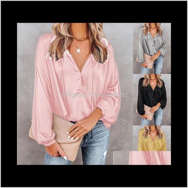 & shirts clothing apparel drop delivery v neck loose long sleeve blouses for female womens pure color shirt 2021 spring and autumn vtfbc, White
& shirts clothing apparel drop delivery v neck loose long sleeve blouses for female womens pure color shirt 2021 spring and autumn vtfbc, White