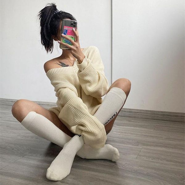 women's sweaters autumn and winter sweater women deep v-neck bat-sleeve loose pullover long-sleeved fashionable casual was thin, White;black
women's sweaters autumn and winter sweater women deep v-neck bat-sleeve loose pullover long-sleeved fashionable casual was thin, White;black